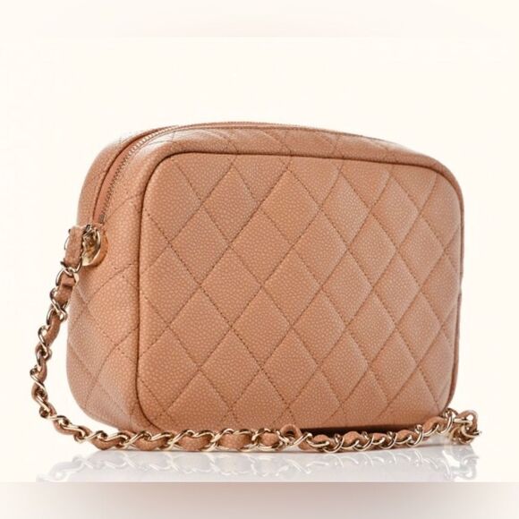 Chanel Matte Caviar Coco Tassel Camera Bag Brown Gold Hardware Series 26 - Picture 2 of 8